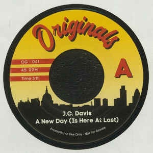 画像:  J.C. DAVIS / HELL RAZAH　/ A NEW DAY / PROJECT JAZZ 7"