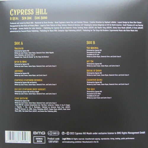 画像: CYPRESS HILL / BACK IN BLACK "LP" 