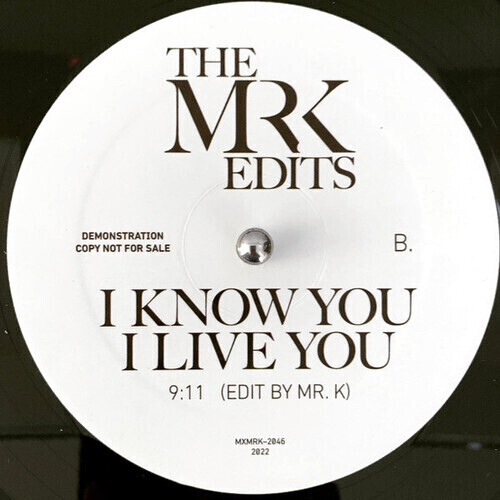 画像: MR.K (DANNY KRIVIT) / IF YOU REALLY LOVE ME / I KNOW YOU, I LIVE YOU 12"