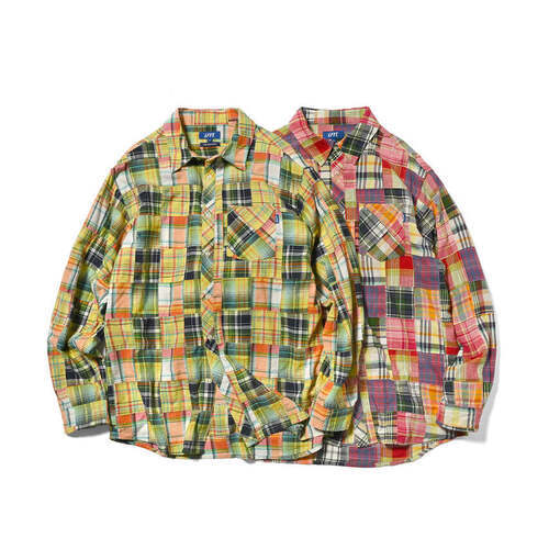 画像: LFYT PATCHWORK BIG SILHOUETTE SHIRT