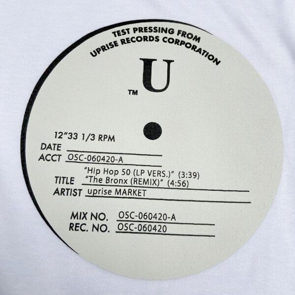 画像: upriseMARKET / Test pressing "hip hop 50" Tee