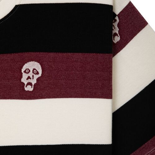 画像: TIRED / SAD SKULL STRIPED JACQUARD SS 