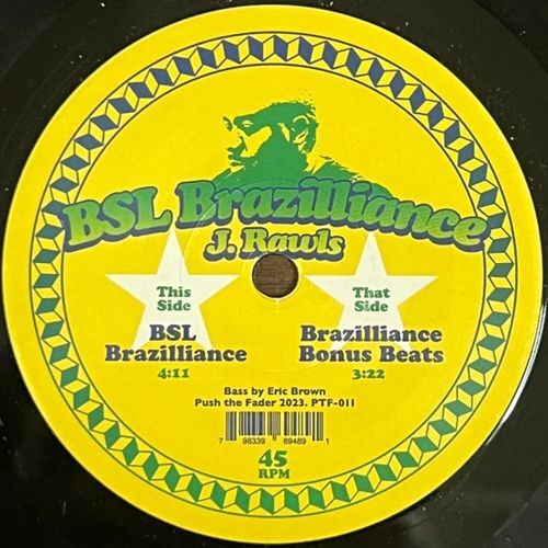 画像:  J.RAWLS / BSL BRAZILLIANCE 7"