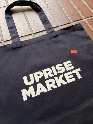 画像: upriseMARKET Standard Logo +Tag Tote