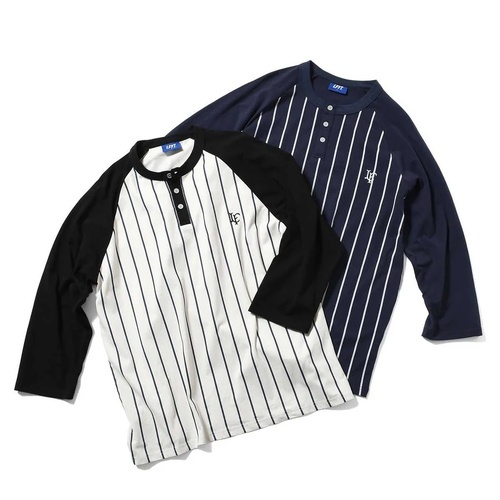 画像: LFYT - PINSTRIPE RAGLAN SLEEVE TEE 